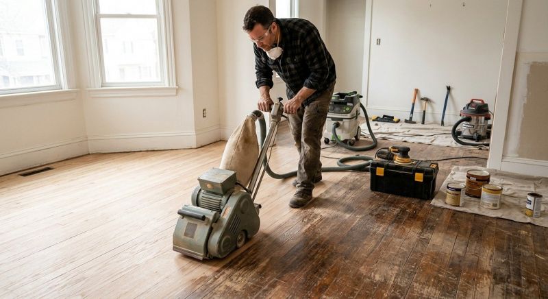 Hardwood Floor Renovation in Wheaton, IL