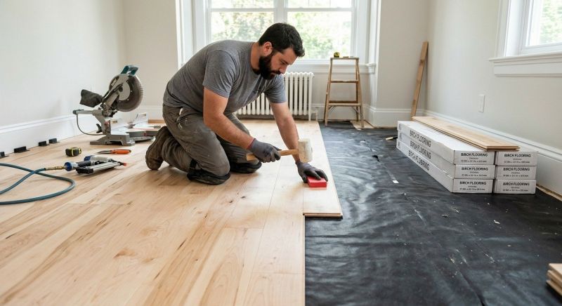 Maple Flooring Installation in Aurora, IL