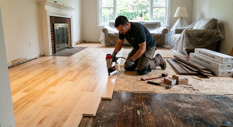 Maple Flooring Installation in Forest Park, IL