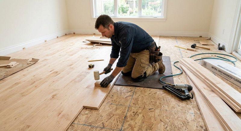 Maple Flooring Installation in Palos Hills, IL