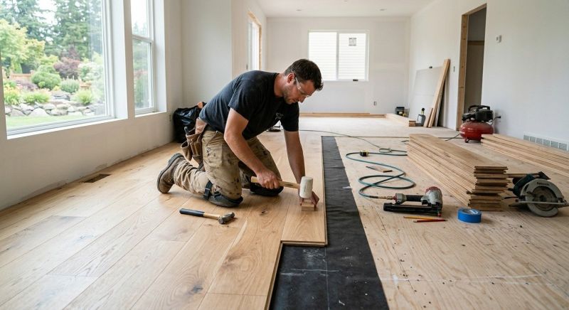 Oak Floor Installation in Elgin, IL