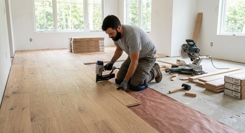 Oak Floor Installation in Glenview, IL