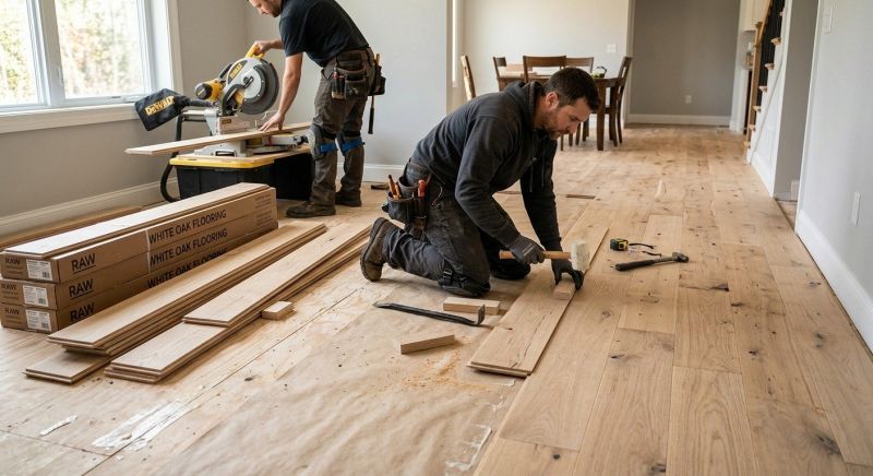 Oak Floor Installation in Itasca, IL