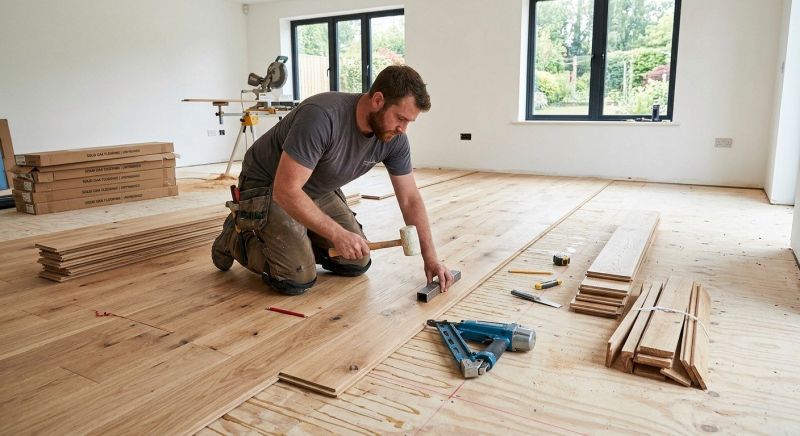 Oak Floor Installation in Wheaton, IL