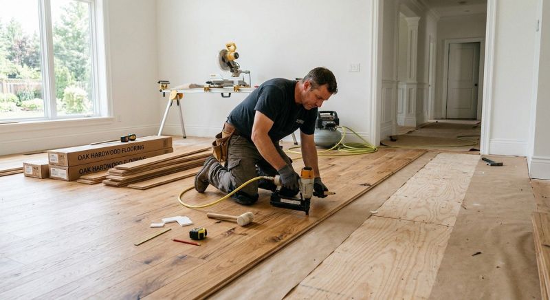 Oak Floor Installation in Wheaton, IL