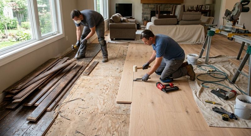 Oak Floor Replacement in Wheaton, IL
