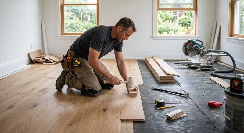 Plank Floor Installation in Wheaton, IL