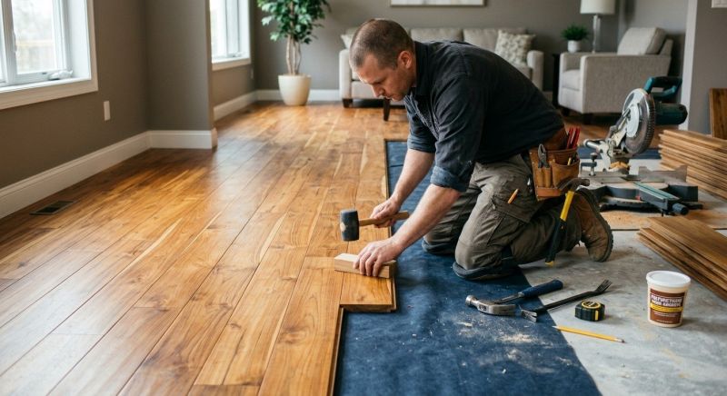 Teak Flooring Installation in Wheaton, IL