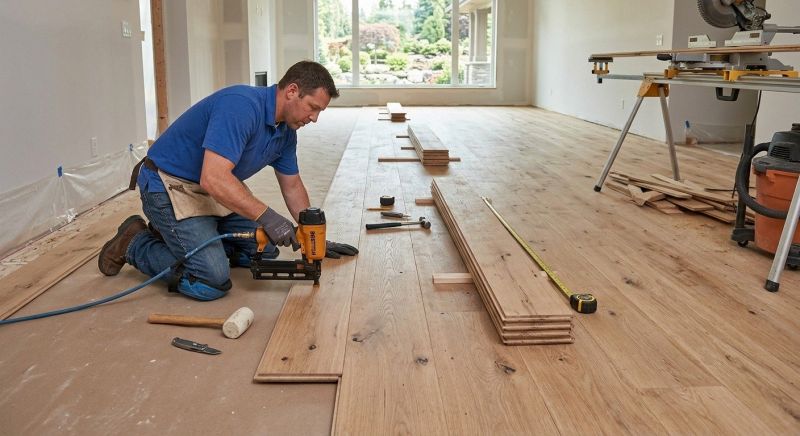 Wide Plank Floor Installation in Wheaton, IL